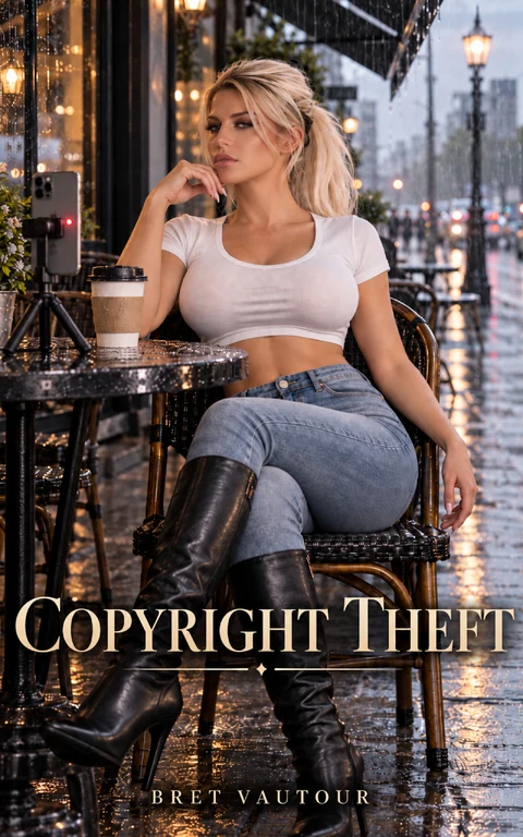 Copyright Theft book cover by Bret Vautour